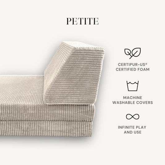 Playand Petite Modular Kids Sofa In Oatmeal Corduroy