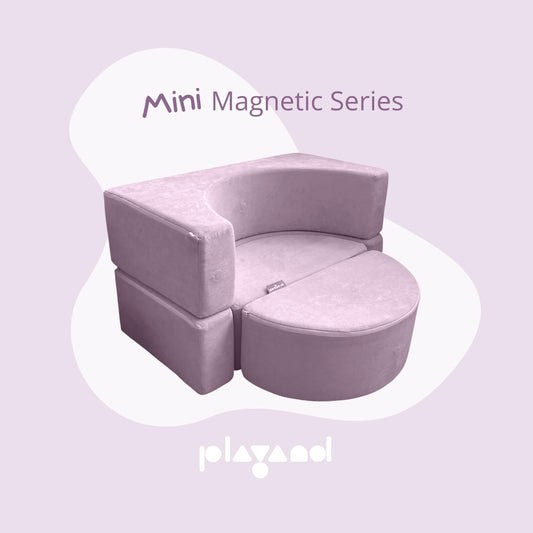 Playand Mini Magnetic Kids Sofa In Cool Lavender