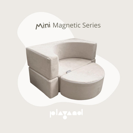 Playand Mini Magnetic Kids Sofa In Sandy Brown