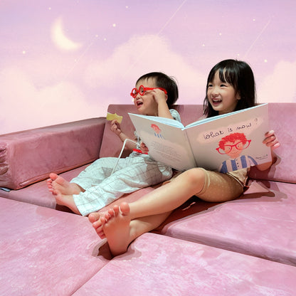 [NEW & IMPROVED] Playand Modular Kids Sofa In Cool Lavender
