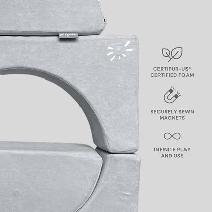 Playand Mini Magnetic Kids Sofa In Cloudy Grey