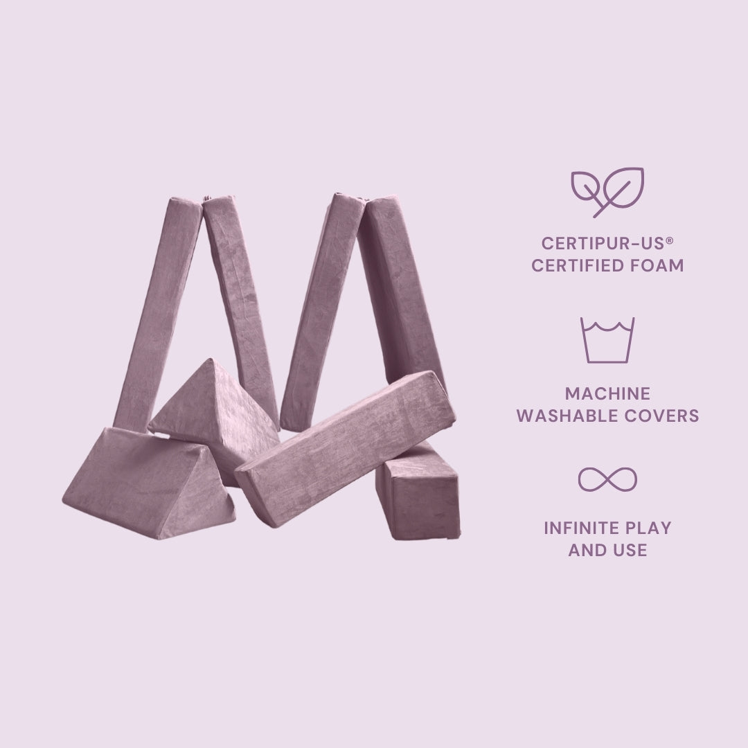 [NEW & IMPROVED] Playand Modular Kids Sofa In Cool Lavender