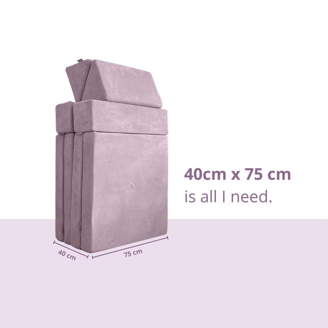 [NEW & IMPROVED] Playand Modular Kids Sofa In Cool Lavender