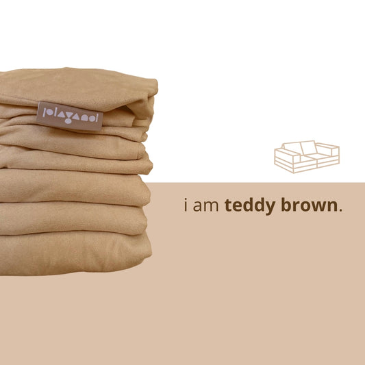 [NEW & IMPROVED] Playand Sofa Series Cover In Teddy Brown