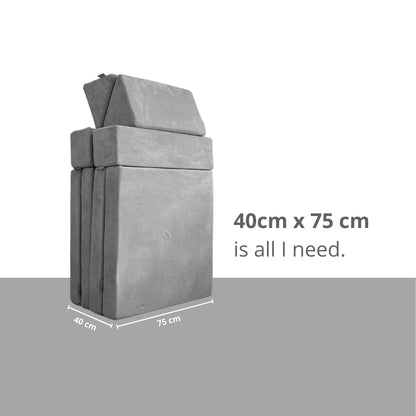 [NEW & IMPROVED] Playand Modular Kids Sofa In Graphite Grey