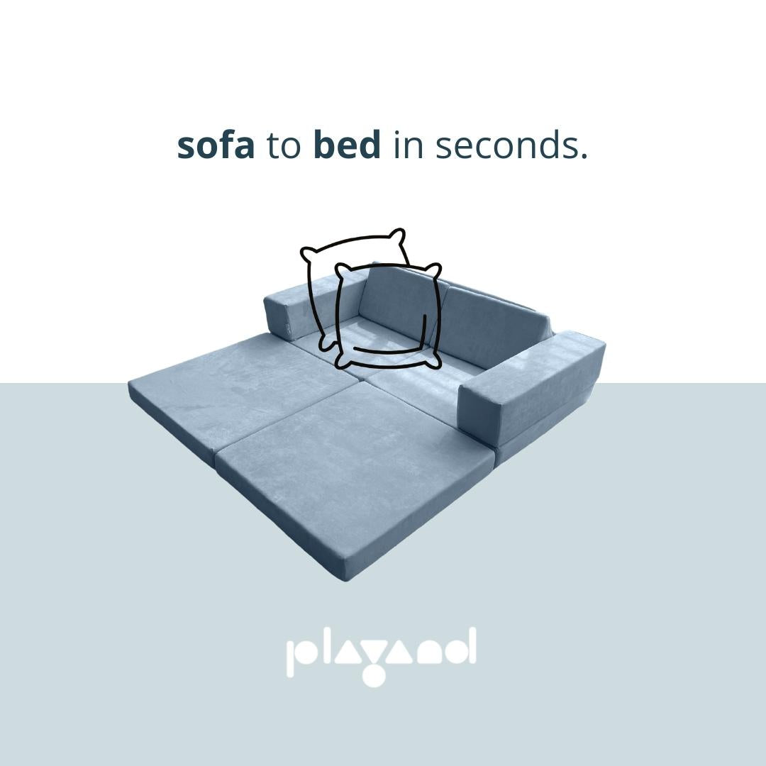 Playand Sofa Set In Ocean Blue 2