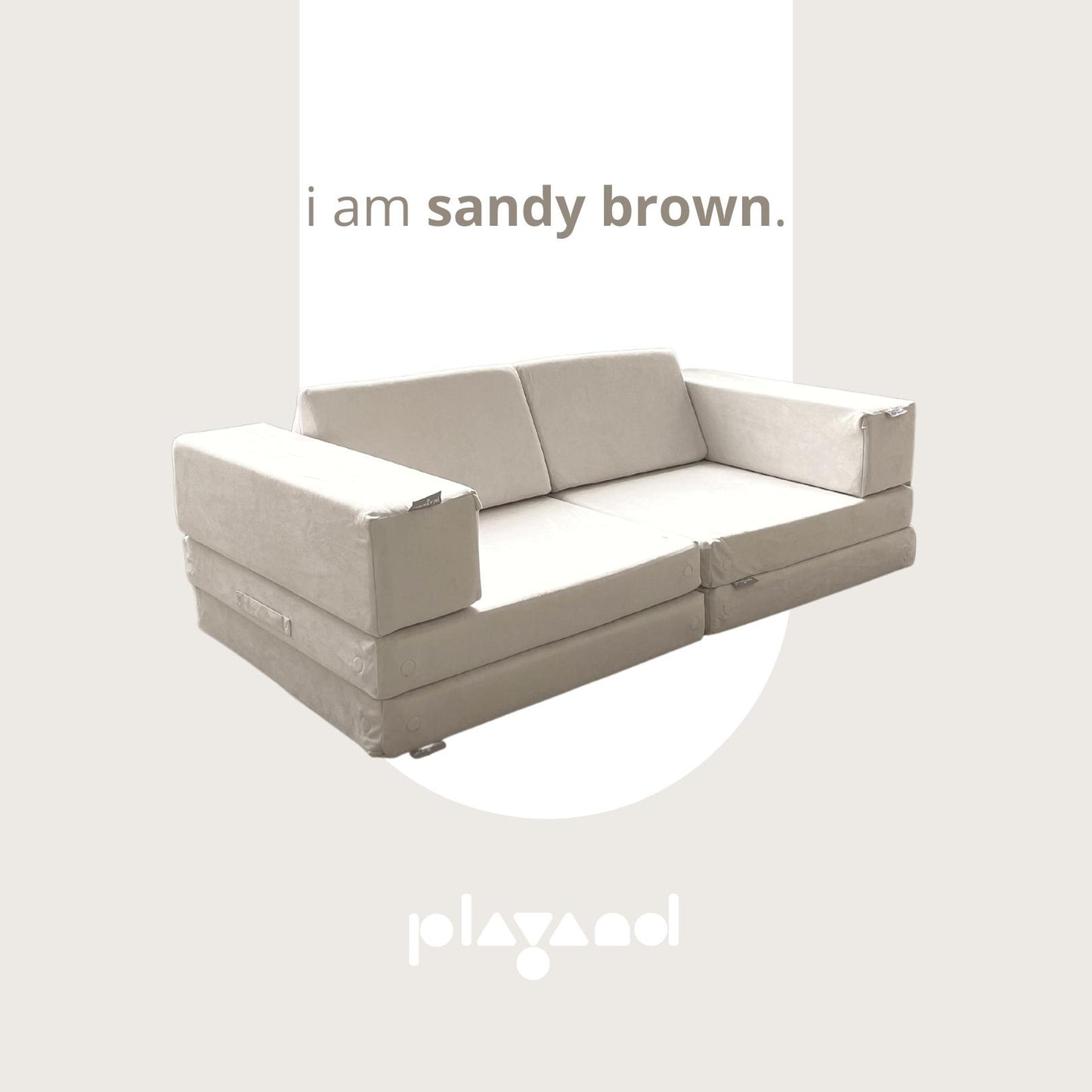 Playand Modular Kids Sofa In Sandy Brown