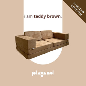 Playand Sofa Set In Teddy Brown 1